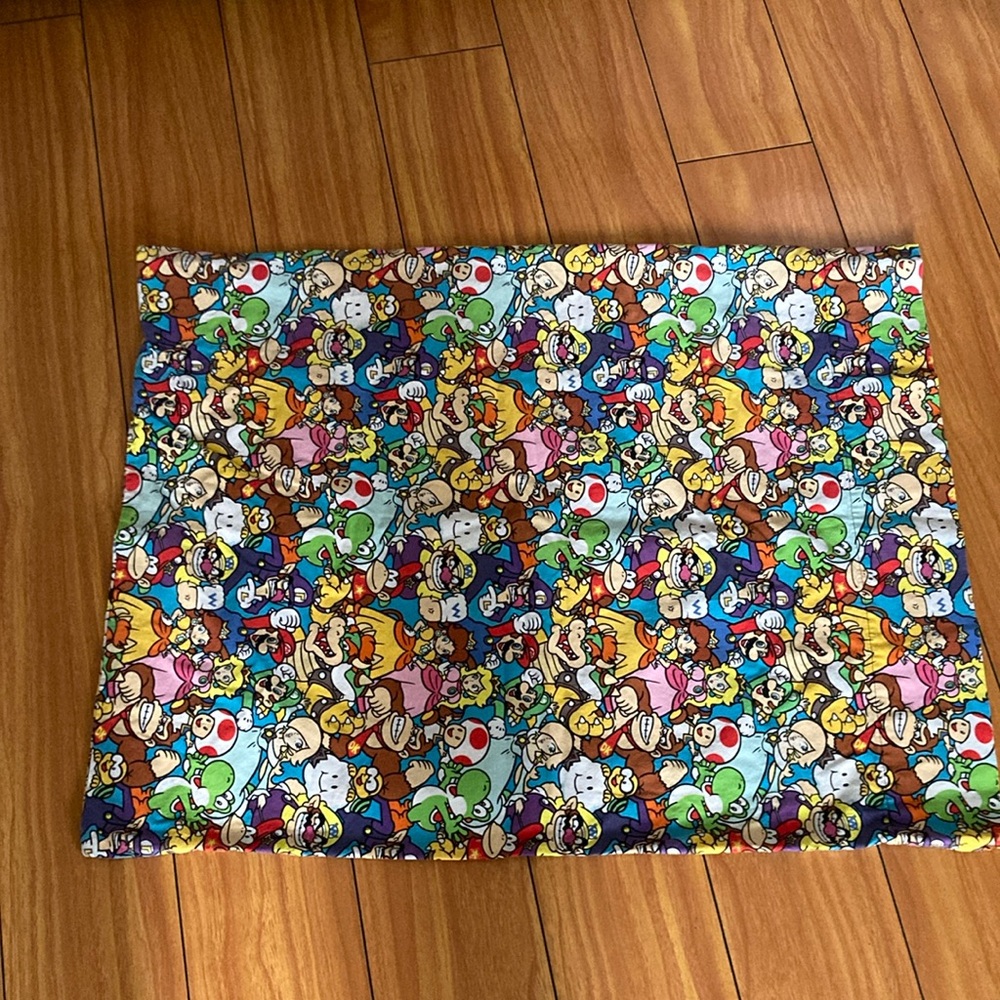 Mario Brother’s pillow case only one available. Never used just washed
